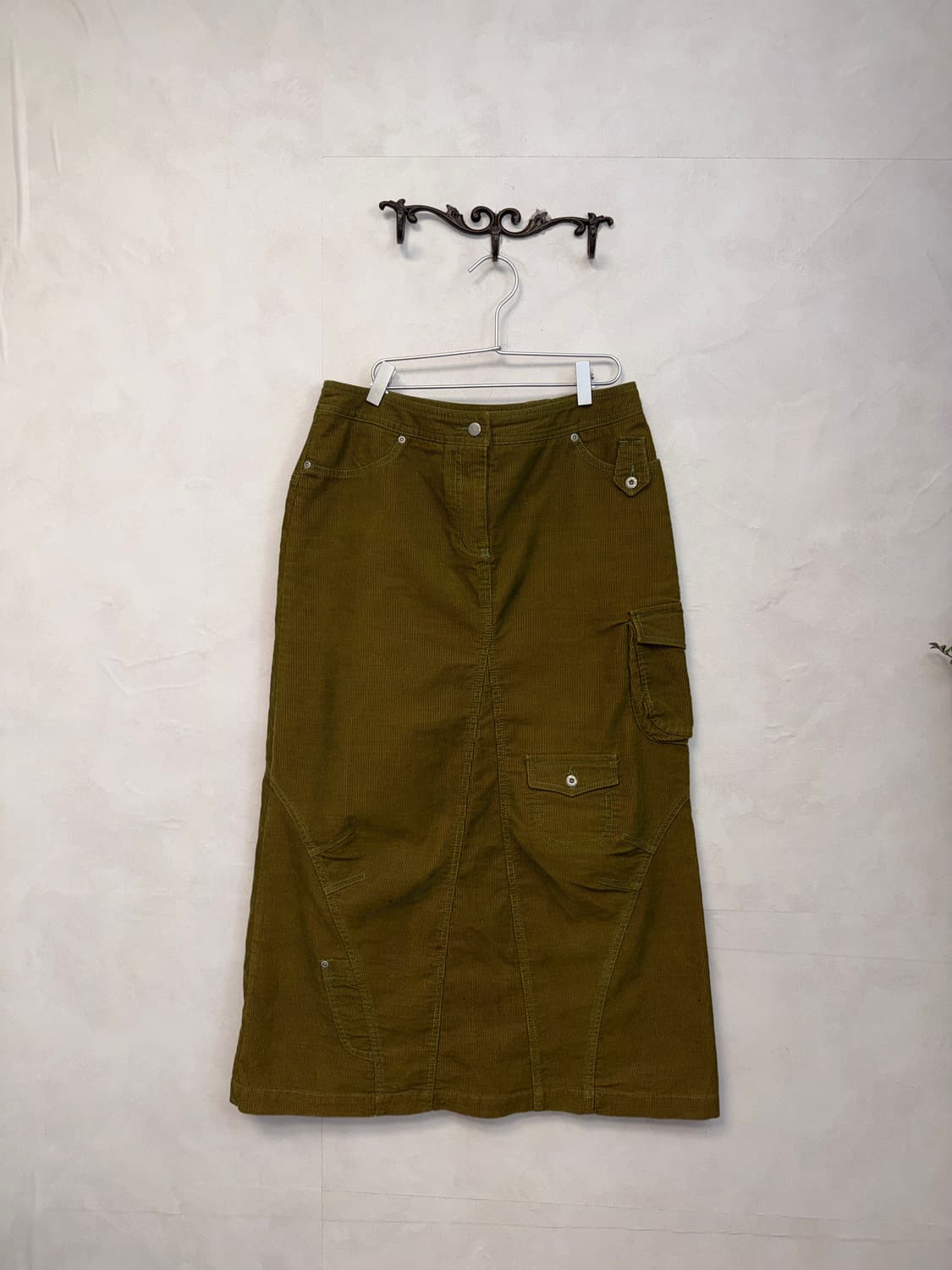 Oilily olive corduroy pocket cargo skirt 상품이미지1