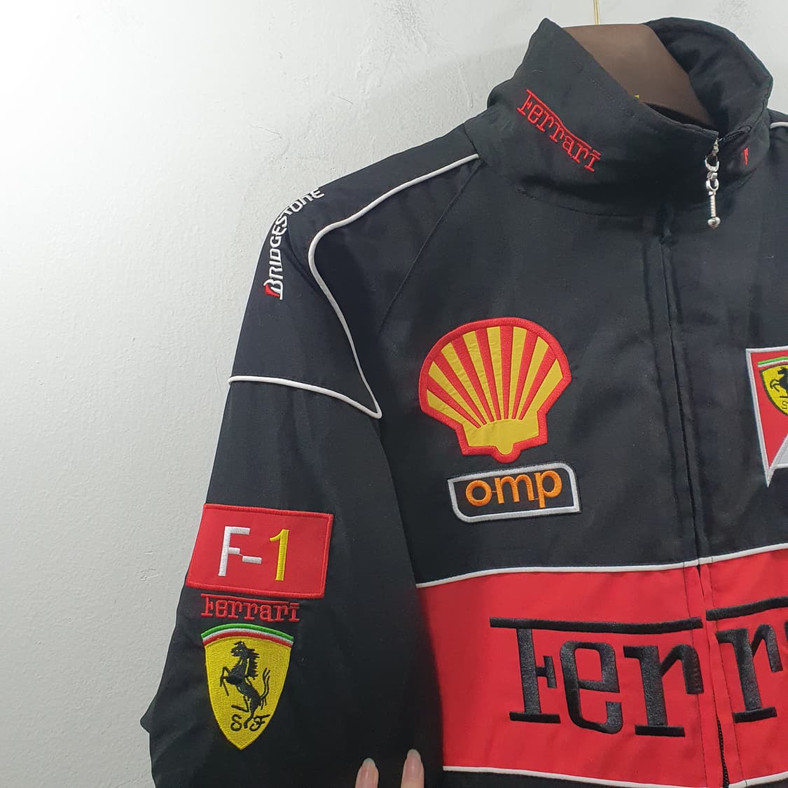 2XL 페라리 남성 누빔 라이더 점퍼 레이싱 자켓 상품이미지3