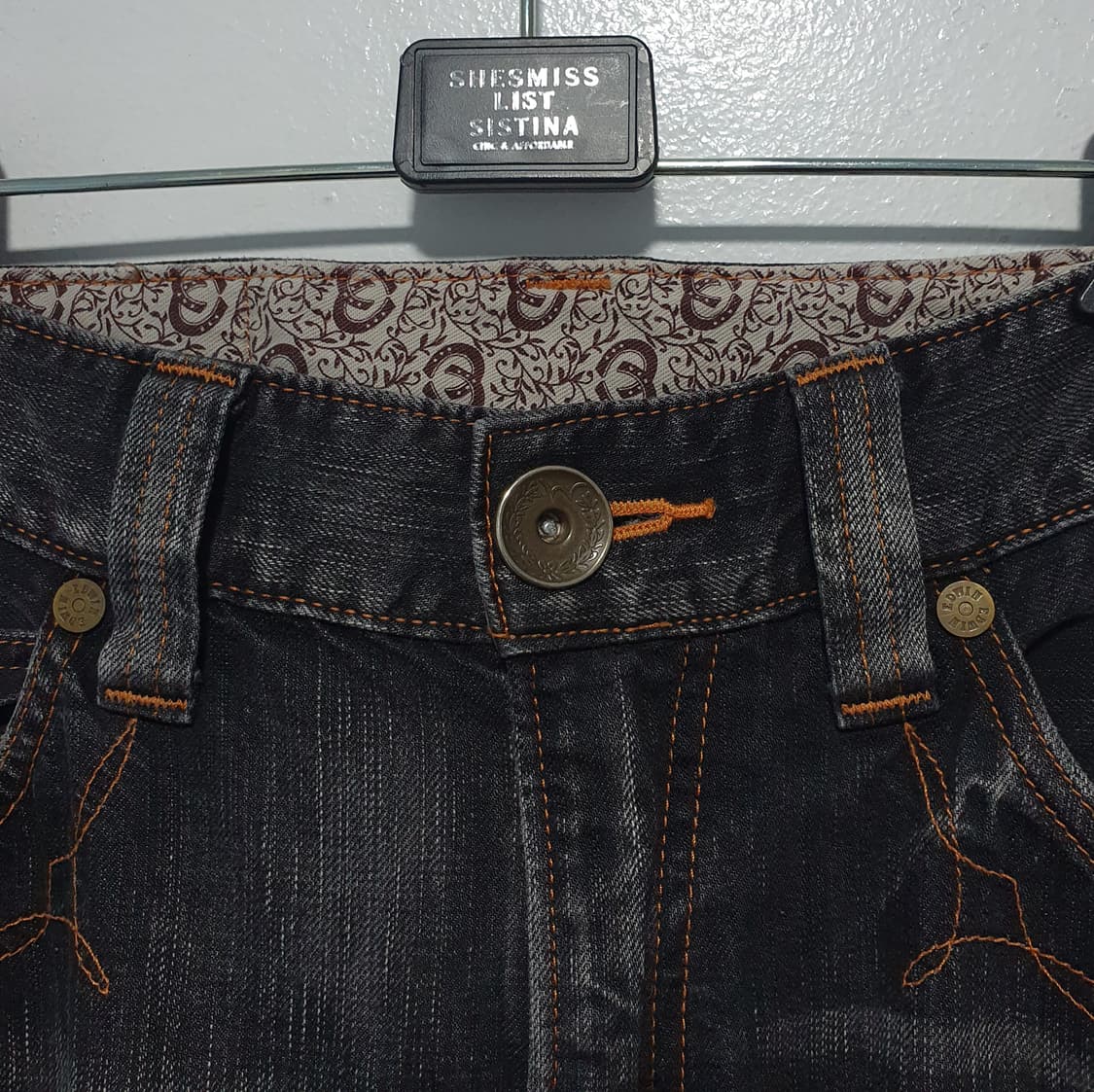 에드윈 웨스턴 흑청 데님 팬츠 Blue Trip 도밍고 세미 플레어 진 상품이미지4