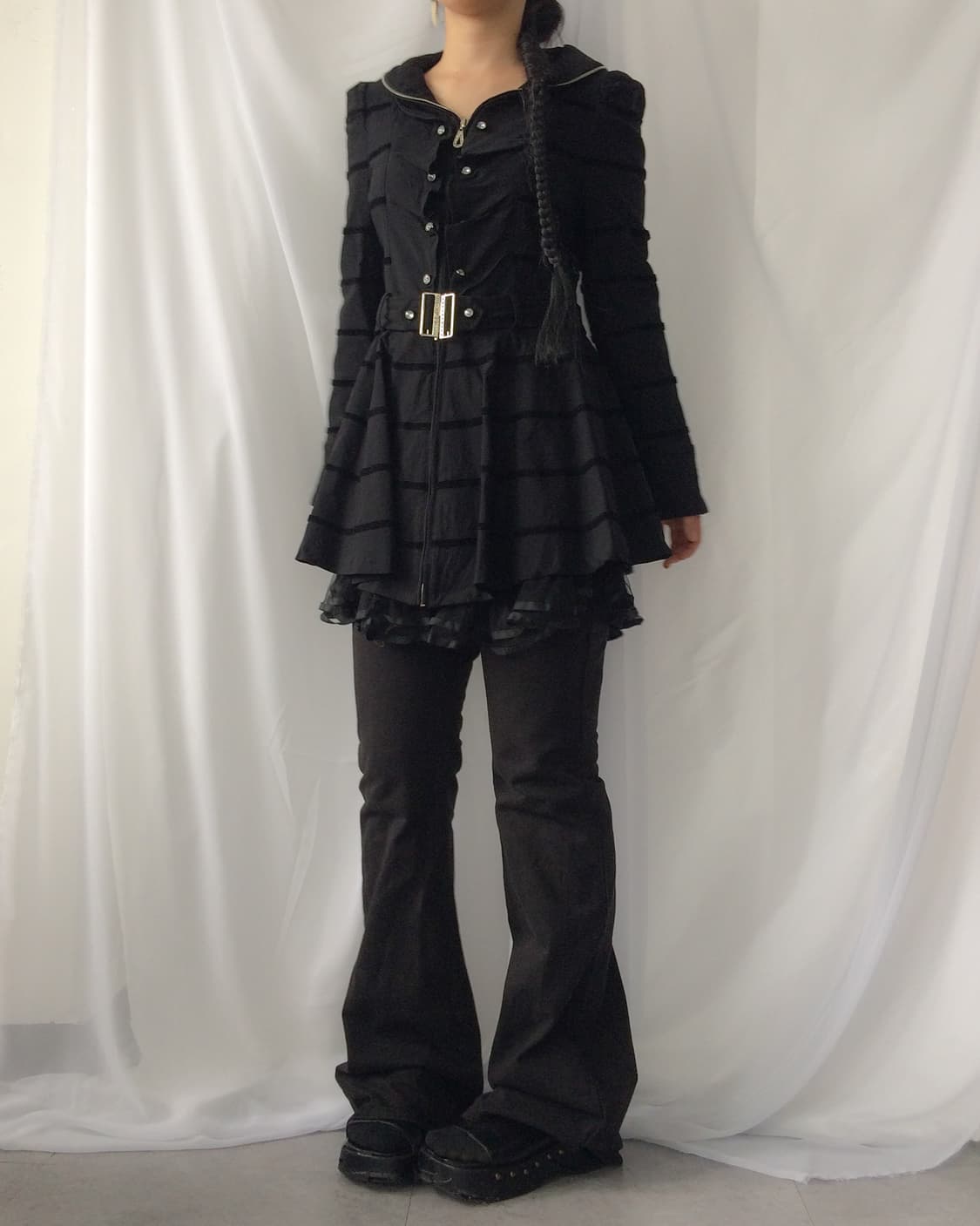Stripe pattern gothic mood jacket 상품이미지6