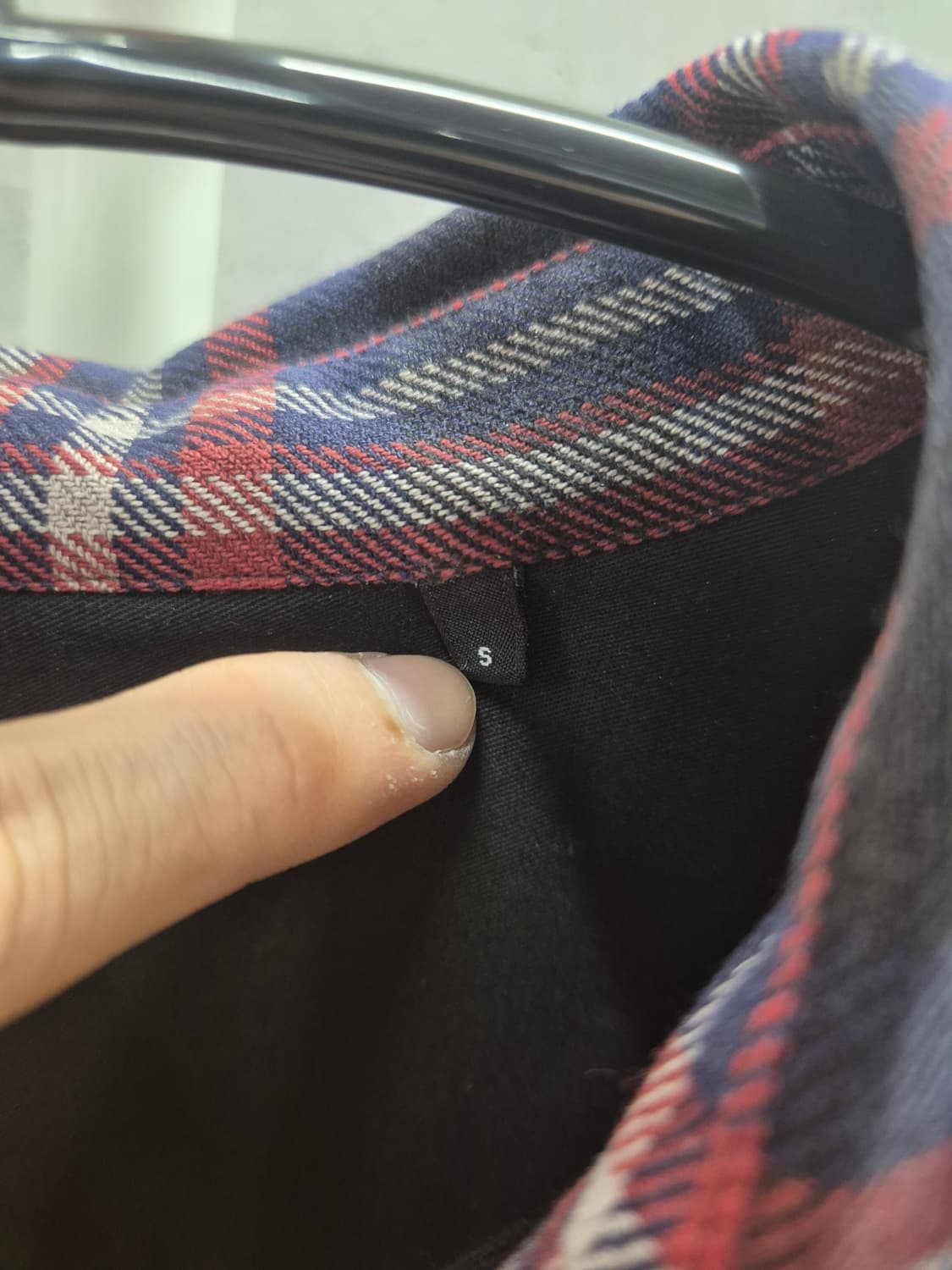 Theory 체크셔츠 레드 S 상품이미지5