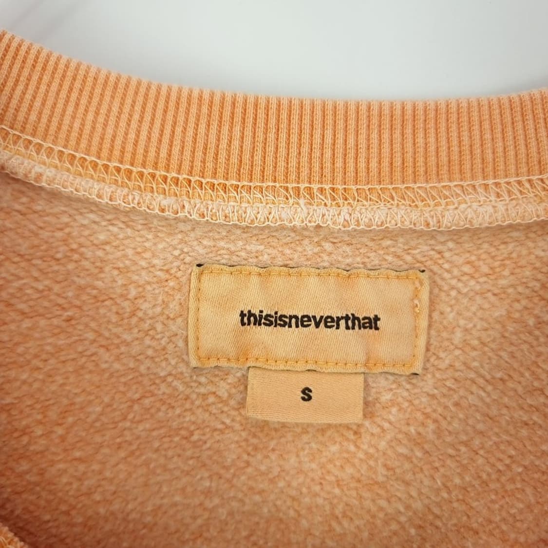 [디스이즈네버댓] 빅로고 자수 빈티지 워시드 맨투맨 M18761 상품이미지7