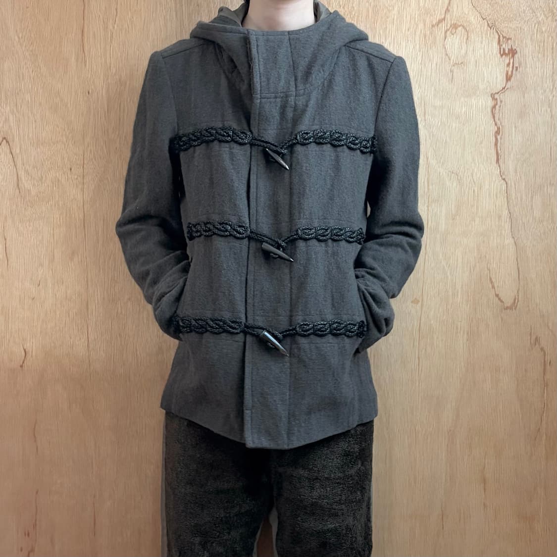 카즈유키쿠마가이 숏 더플코트 상품이미지1