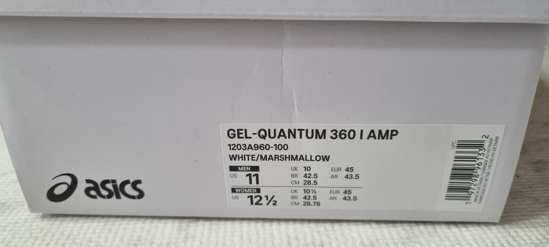 아식스 자운드 젤 퀀텀 360 amp 화이트 마시멜로 285 상품이미지7