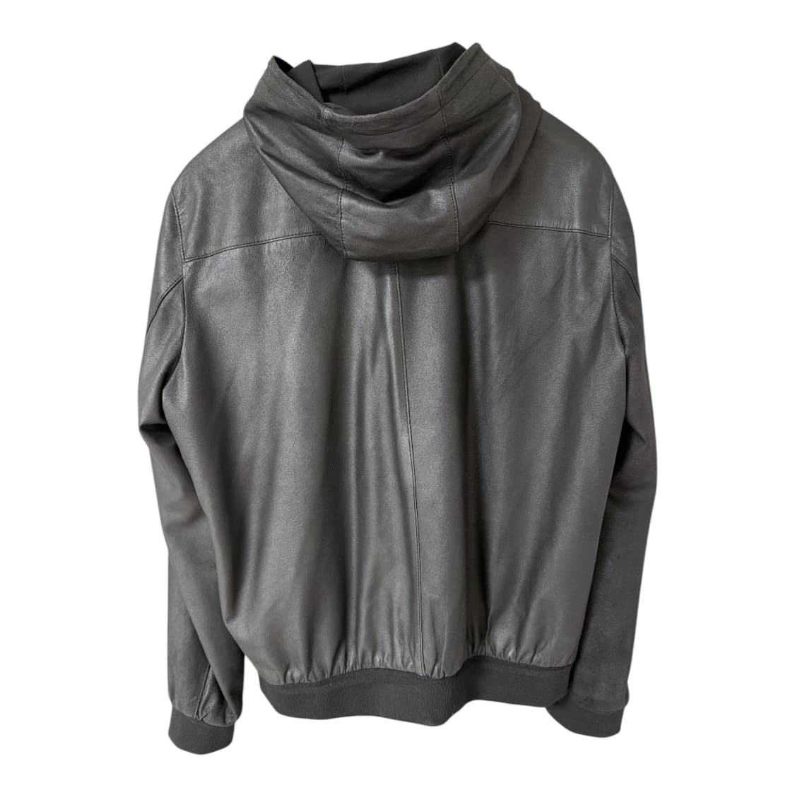 알레그리 남성 후드 가죽 자켓 블랙 54 상품이미지2