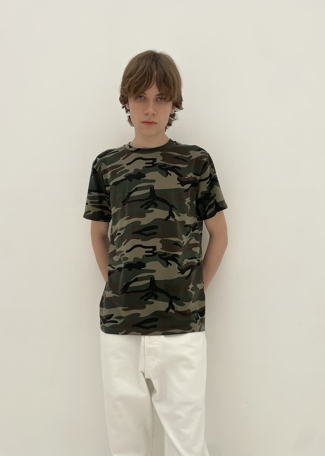 261 CAMO S/S T-SHIRT (WOODLAND) 상품이미지1