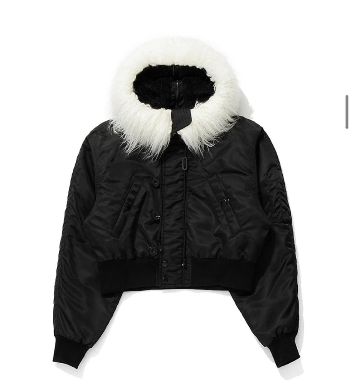 Open yy fur zipper hoodie ma-1 [2] 상품이미지1