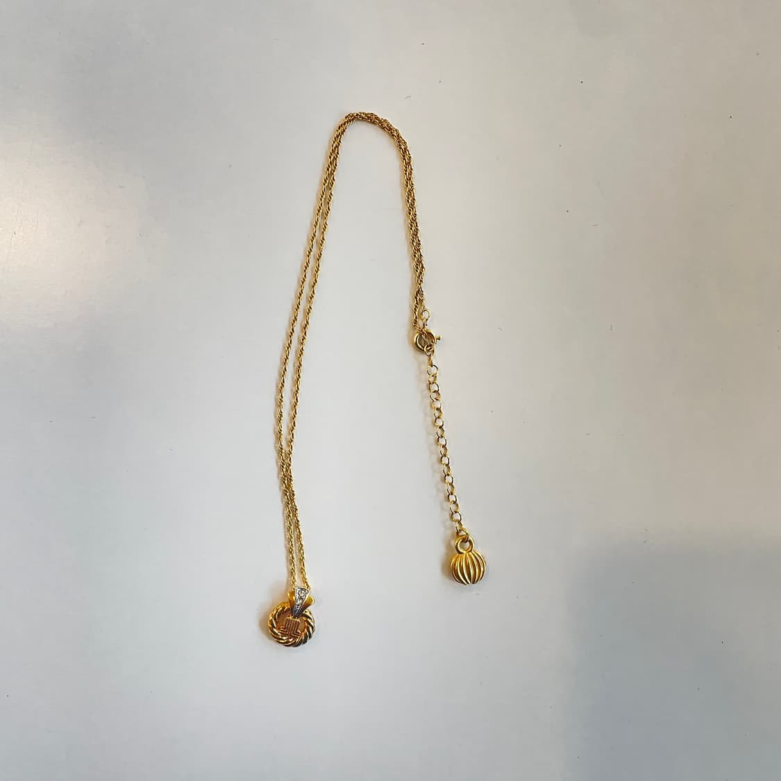 랑방 골드 라인스톤 목걸이 상품이미지1