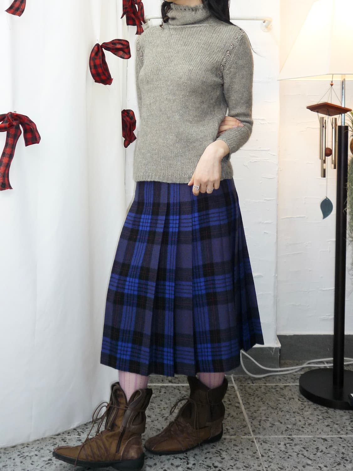 Cozy ribbon tie knit 상품이미지2