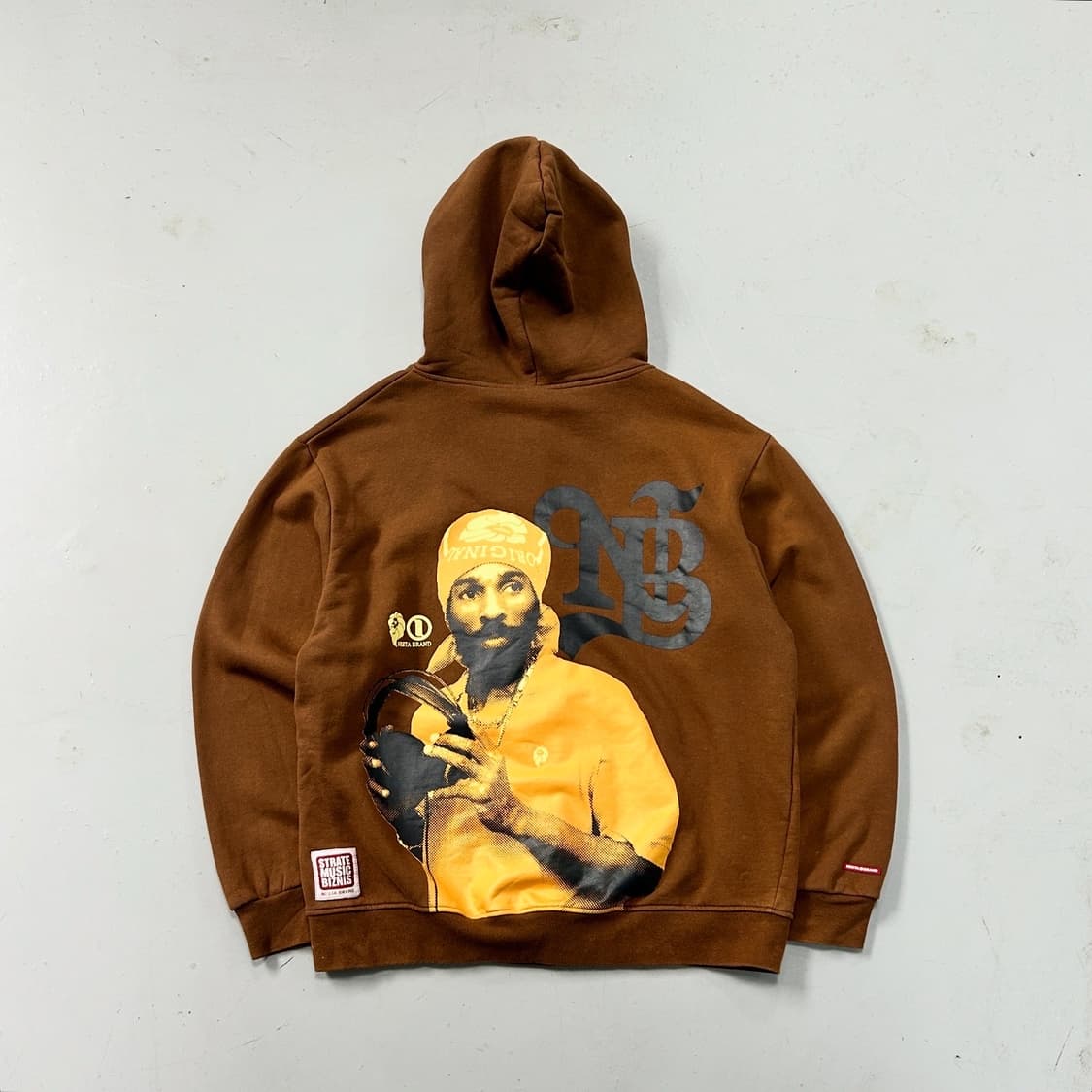 네스타 브라운 빅프린팅 집업 후디  상품이미지1