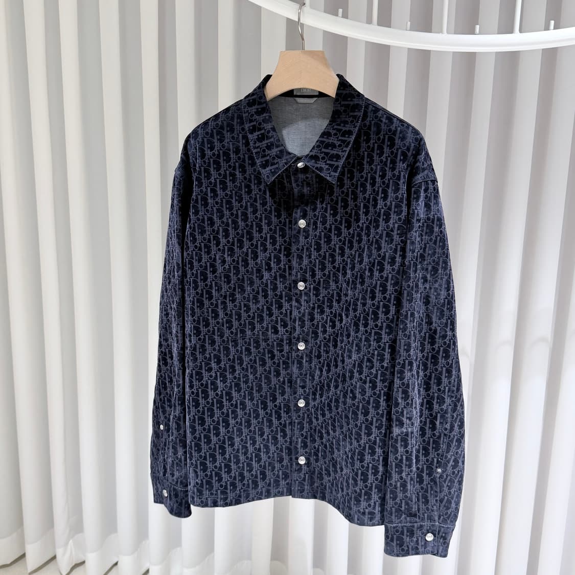 (S+ / 58) / 디올 오블리크 벨벳 오버셔츠 자켓 상품이미지3