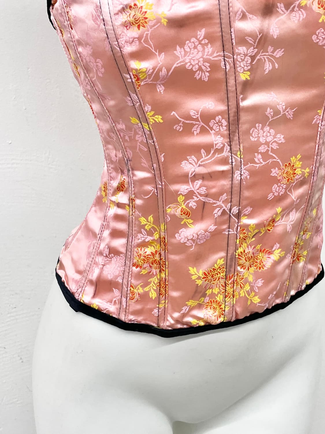 새틴 치파오 자수 코르셋 상품이미지3