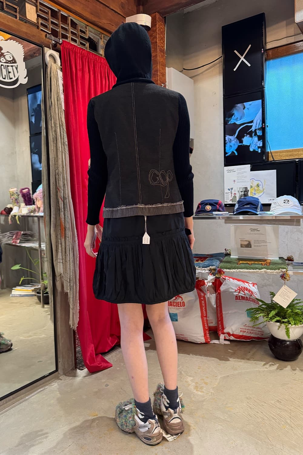 Cop copine knitted hoddie 니트 후드집업 상품이미지4