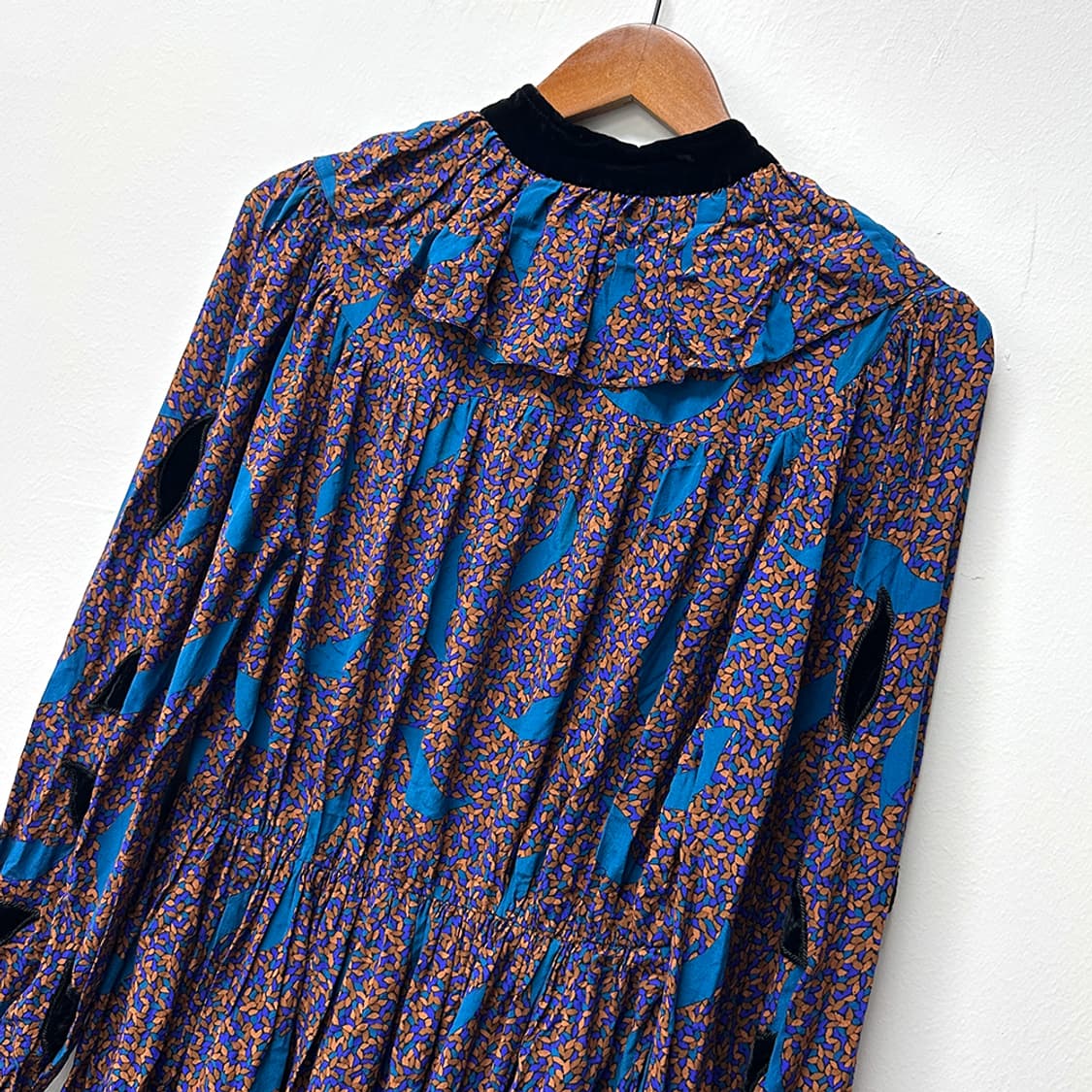 지방시 프랑스제 기하학 패턴 롱 원피스 드레스 빈티지 여성 상품이미지4