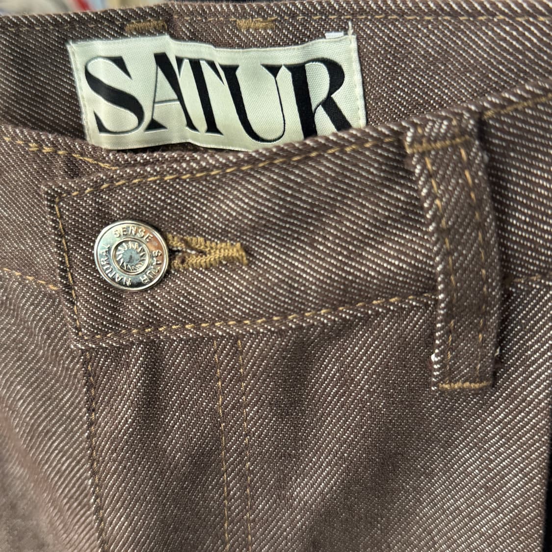 [30] SATUR 새터 브라운데님 청바지 상품이미지3
