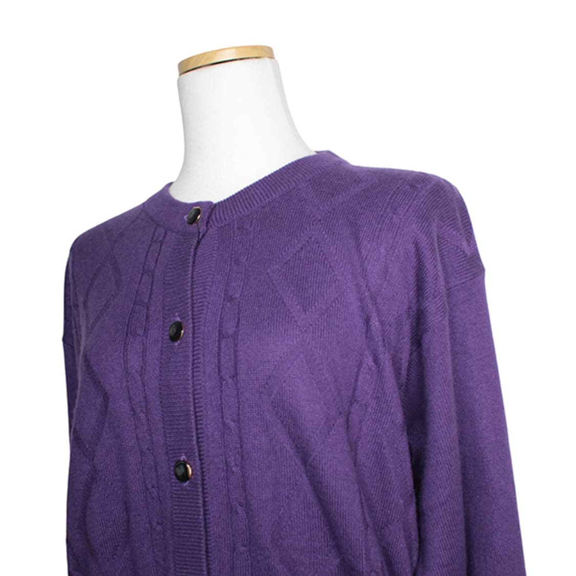 N.E.리나레스 바이올렛 코튼캐시미어 니트 가디건 77 상품이미지4