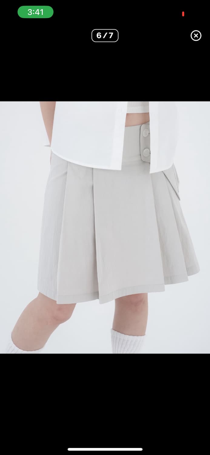 미세키서울 포켓 백 미디 스커트 상품이미지2