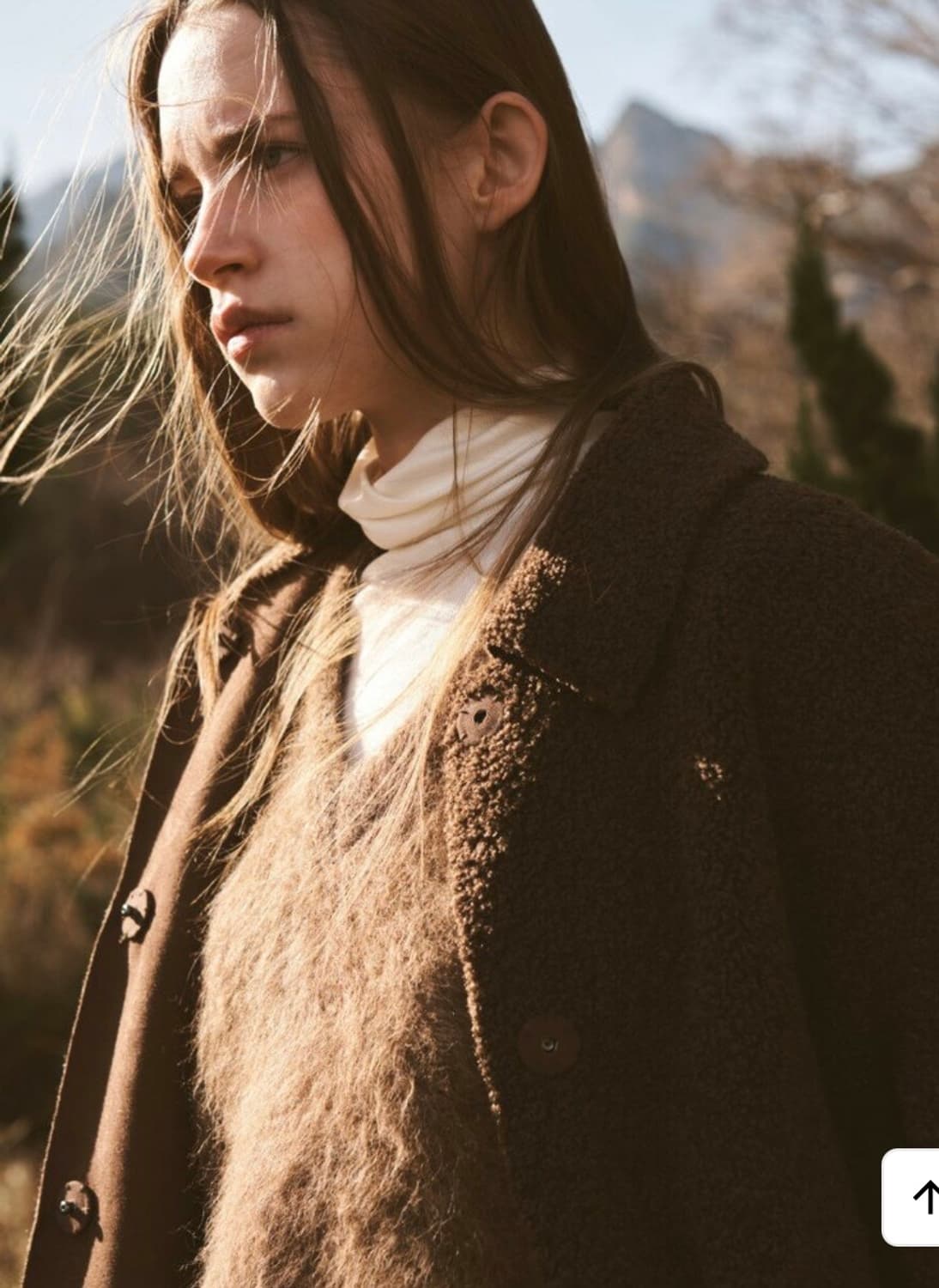 Nothing written 리버서블 무스탕 상품이미지5