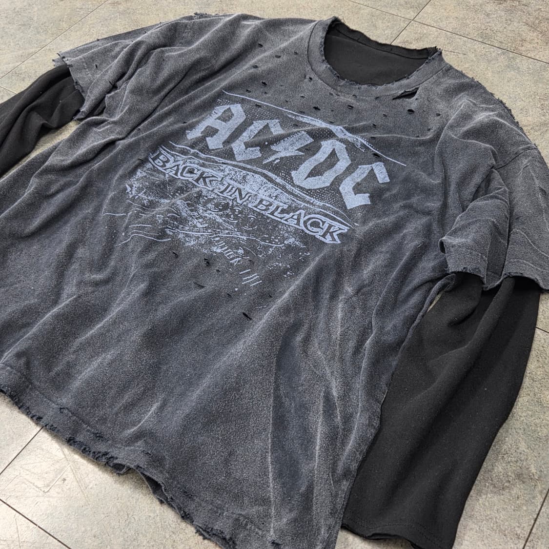 빈티지 긴팔레이어드 티셔츠 상품이미지4