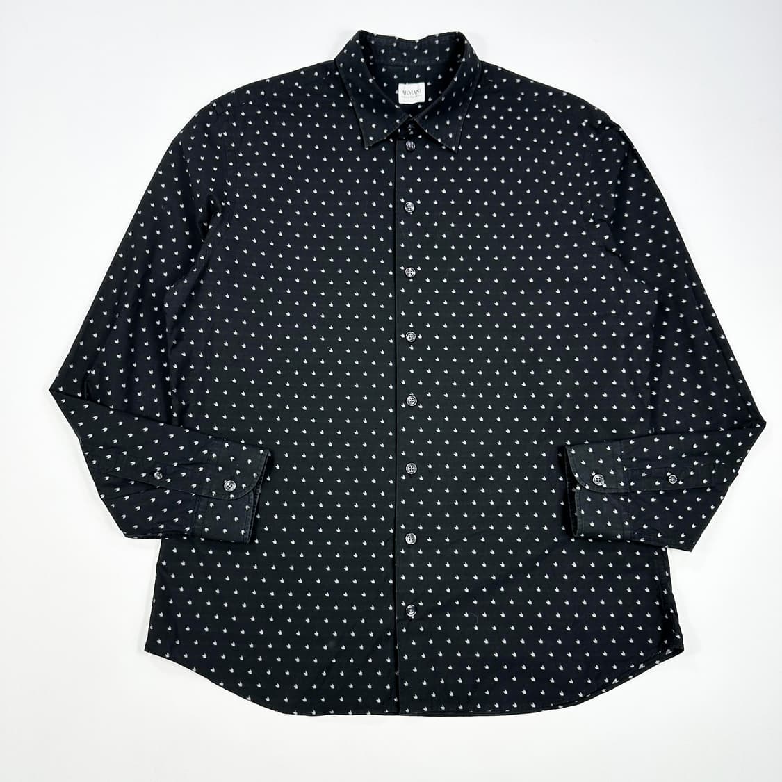 아르마니 클래식 홀로그램 블랙 셔츠 (XL) 상품이미지2