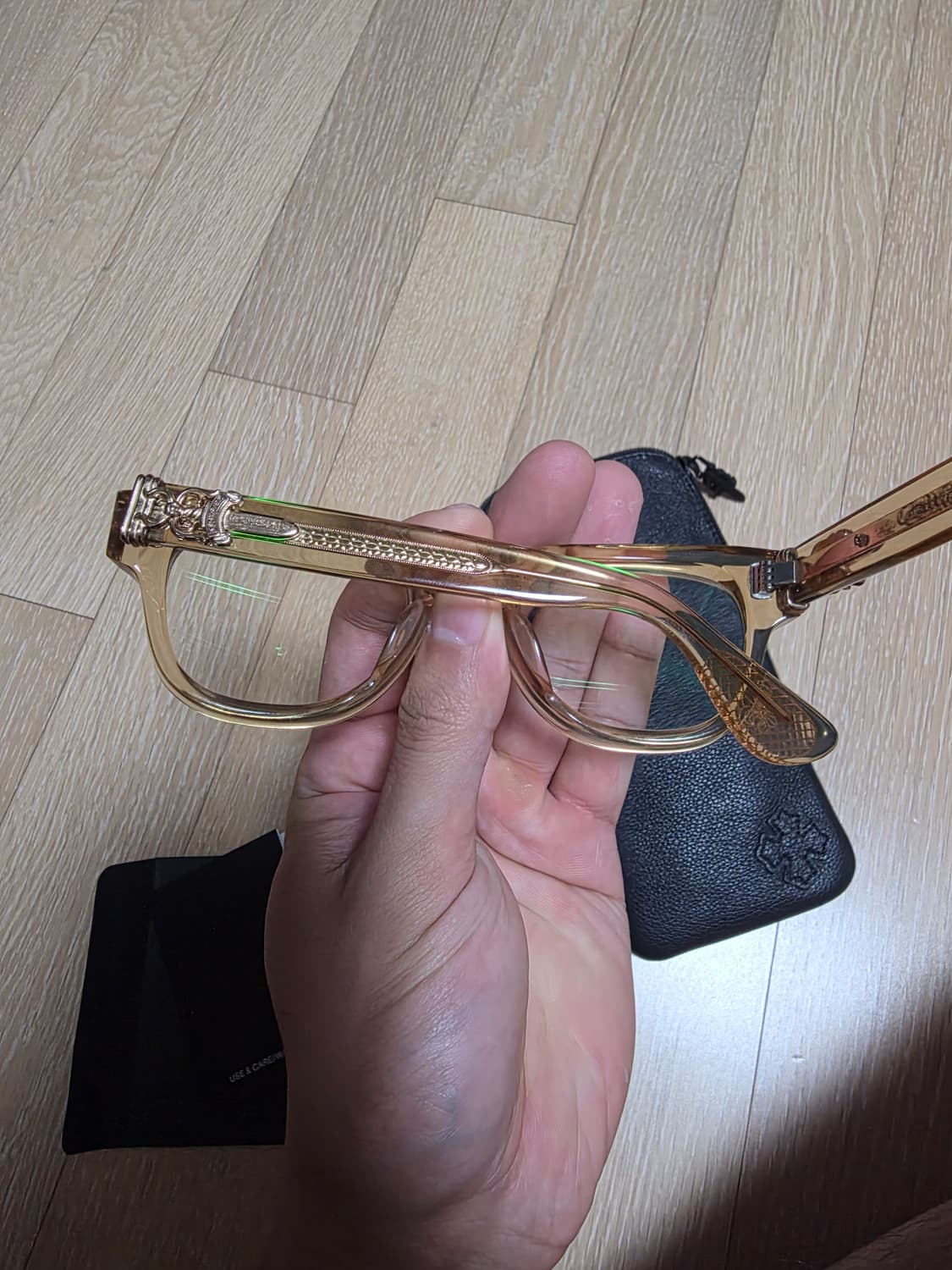 크롬하츠 컨볼루티드 멜로우 옐로우 크리스탈 상품이미지2