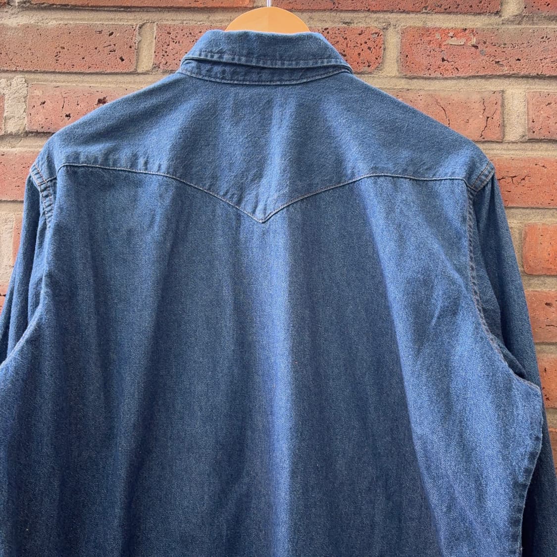 80~90s USA 랭글러 Wrangler 데님 웨스턴 셔츠 상품이미지7