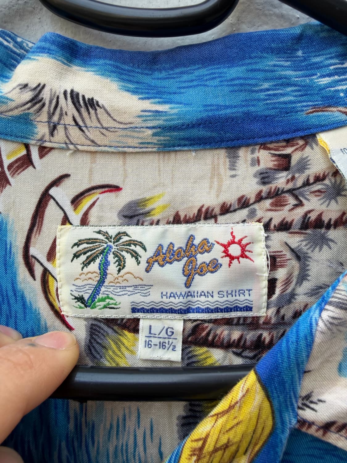 Aloha Joe 비스코스 하와이안 셔츠 블루 상품이미지6