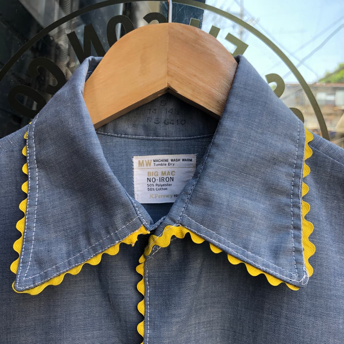 70s Bigmac chambray shirt-S 상품이미지4