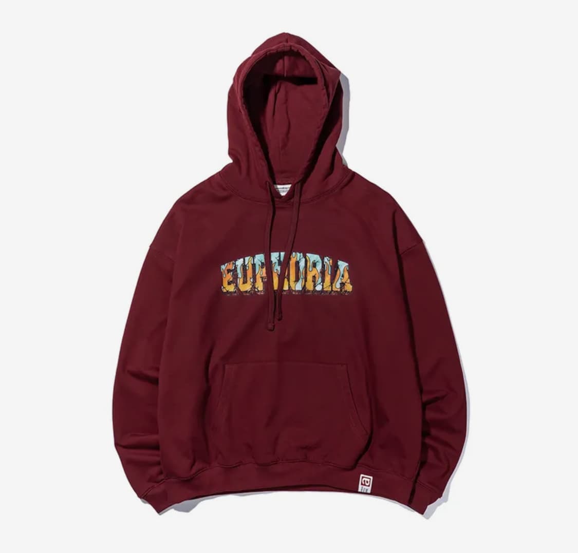 엑스트라오디너리 euphoria 버건디 후디 상품이미지1