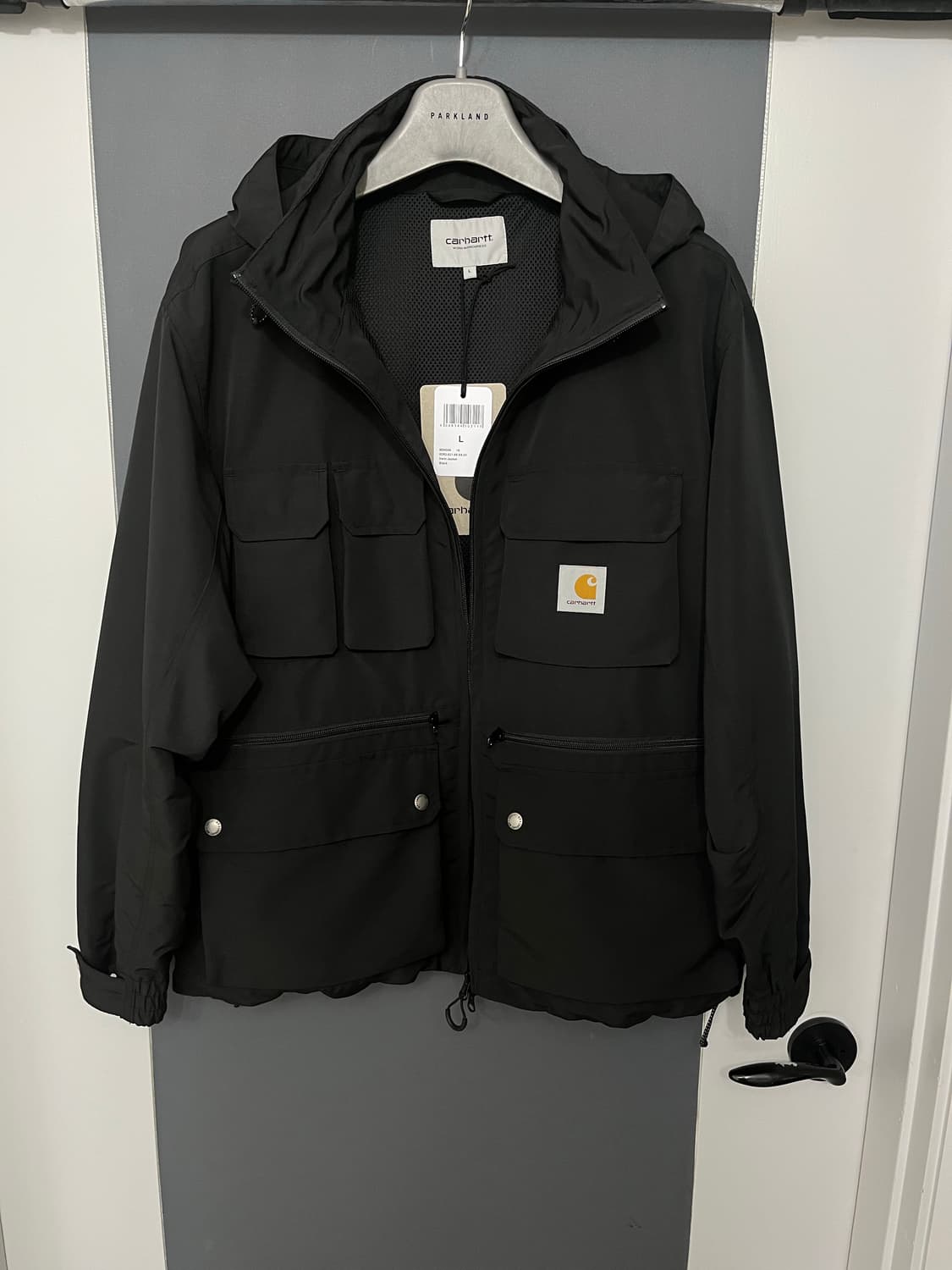 칼하트 wip 바람막이 블랙 L (새상품) 상품이미지3