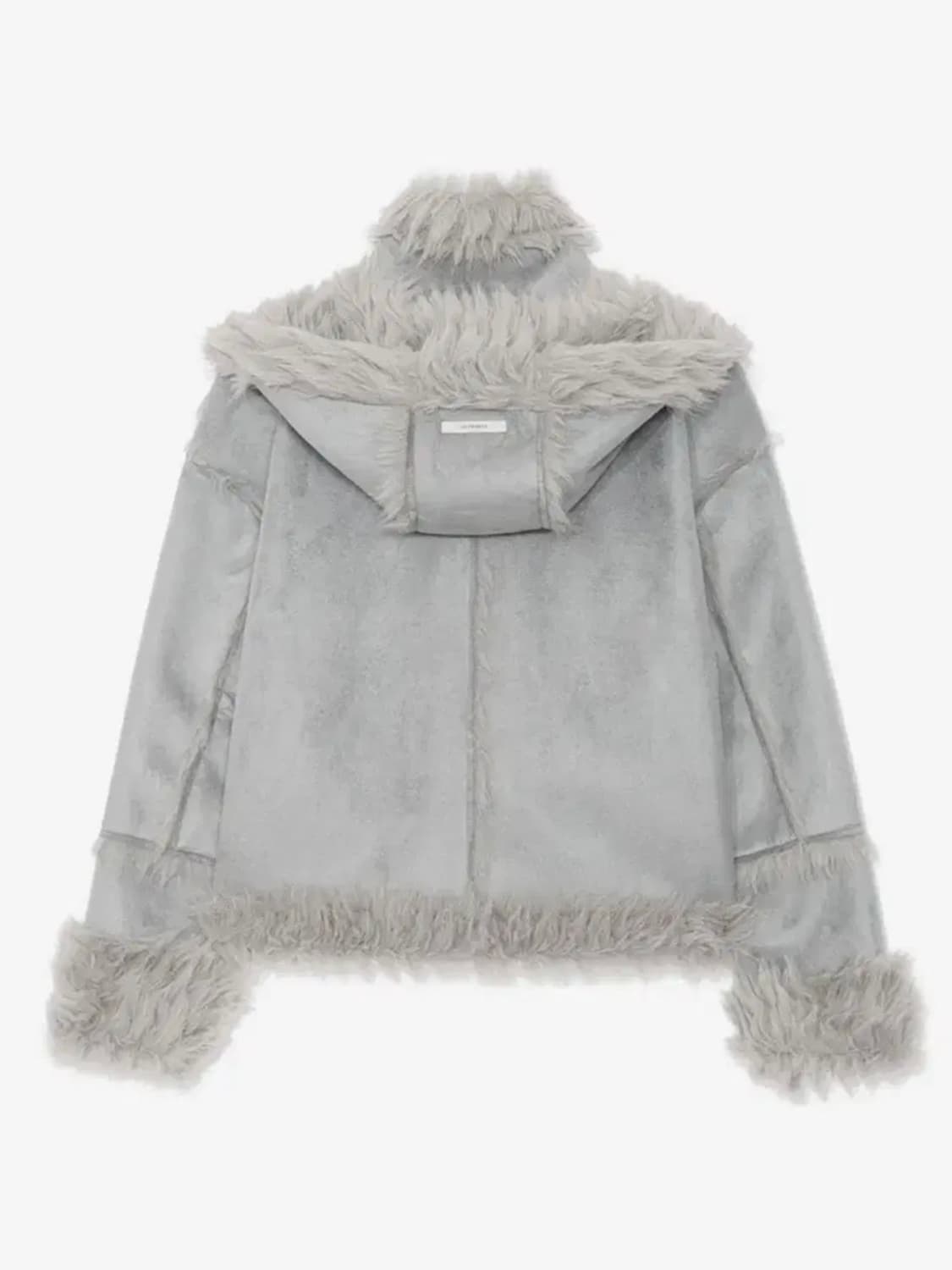 어글리쉐도우 리버시블 시어링 자켓 무스탕 블루 상품이미지2