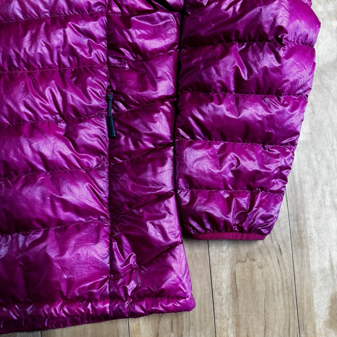 몽벨 경량패딩 다운자켓 핑크 L 상품이미지3