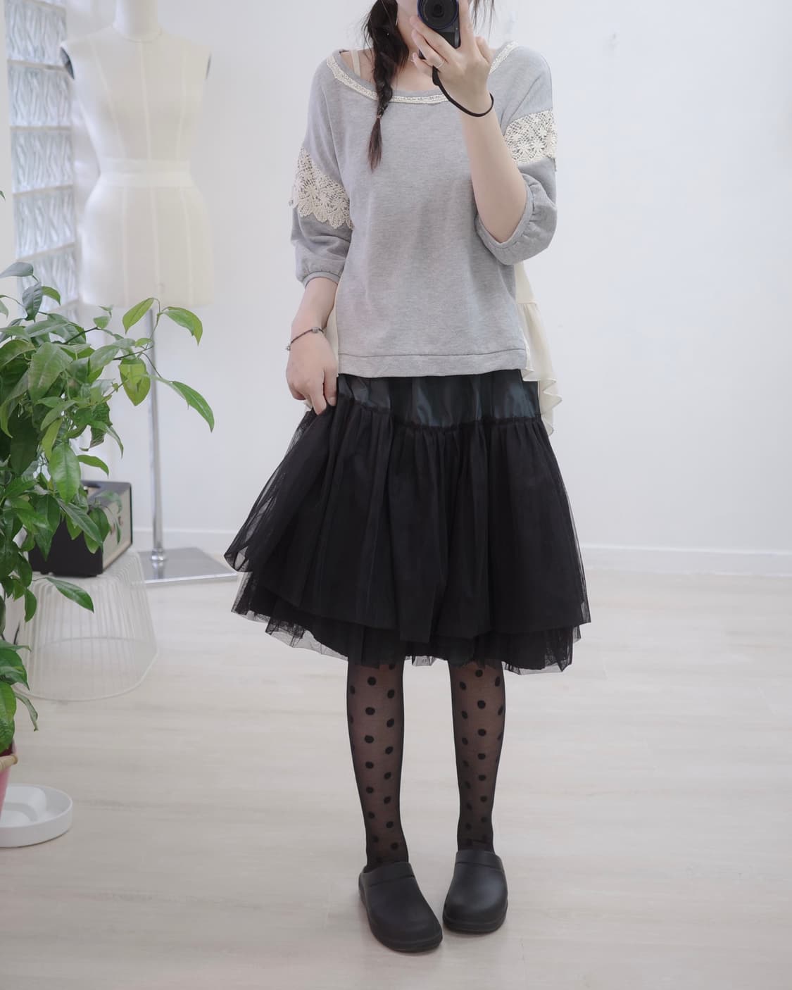Axes femme grey pleats mtm 상품이미지5