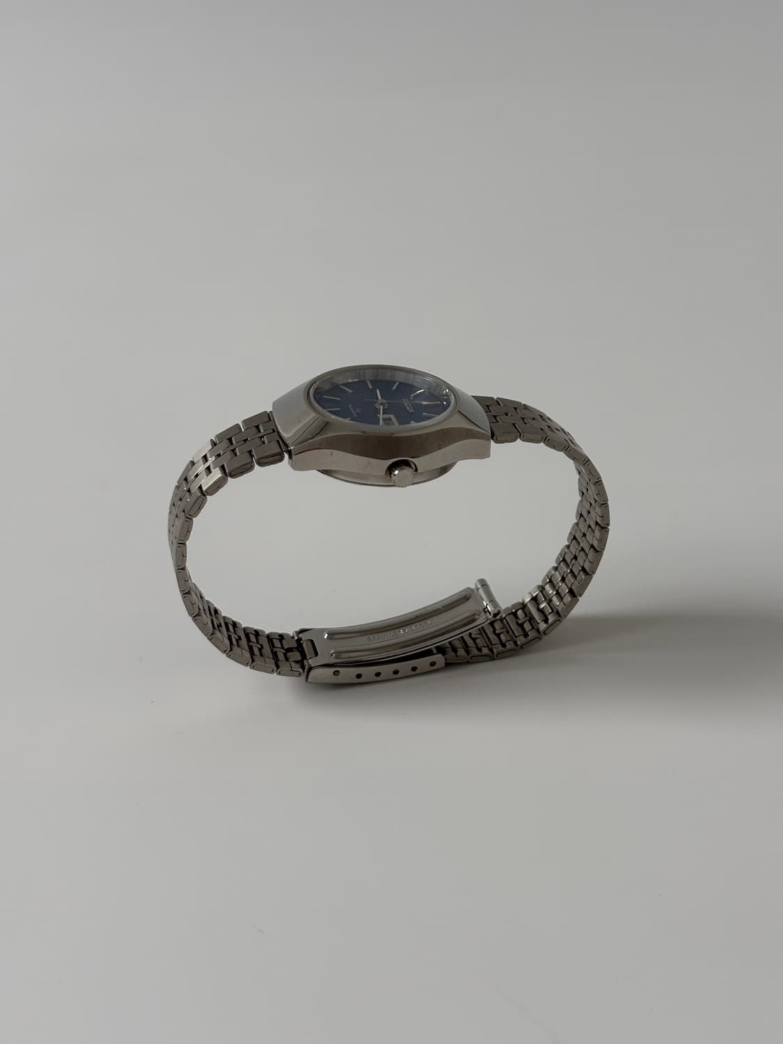 1980s Blue Dial Silver Ladies Riquartz 상품이미지5