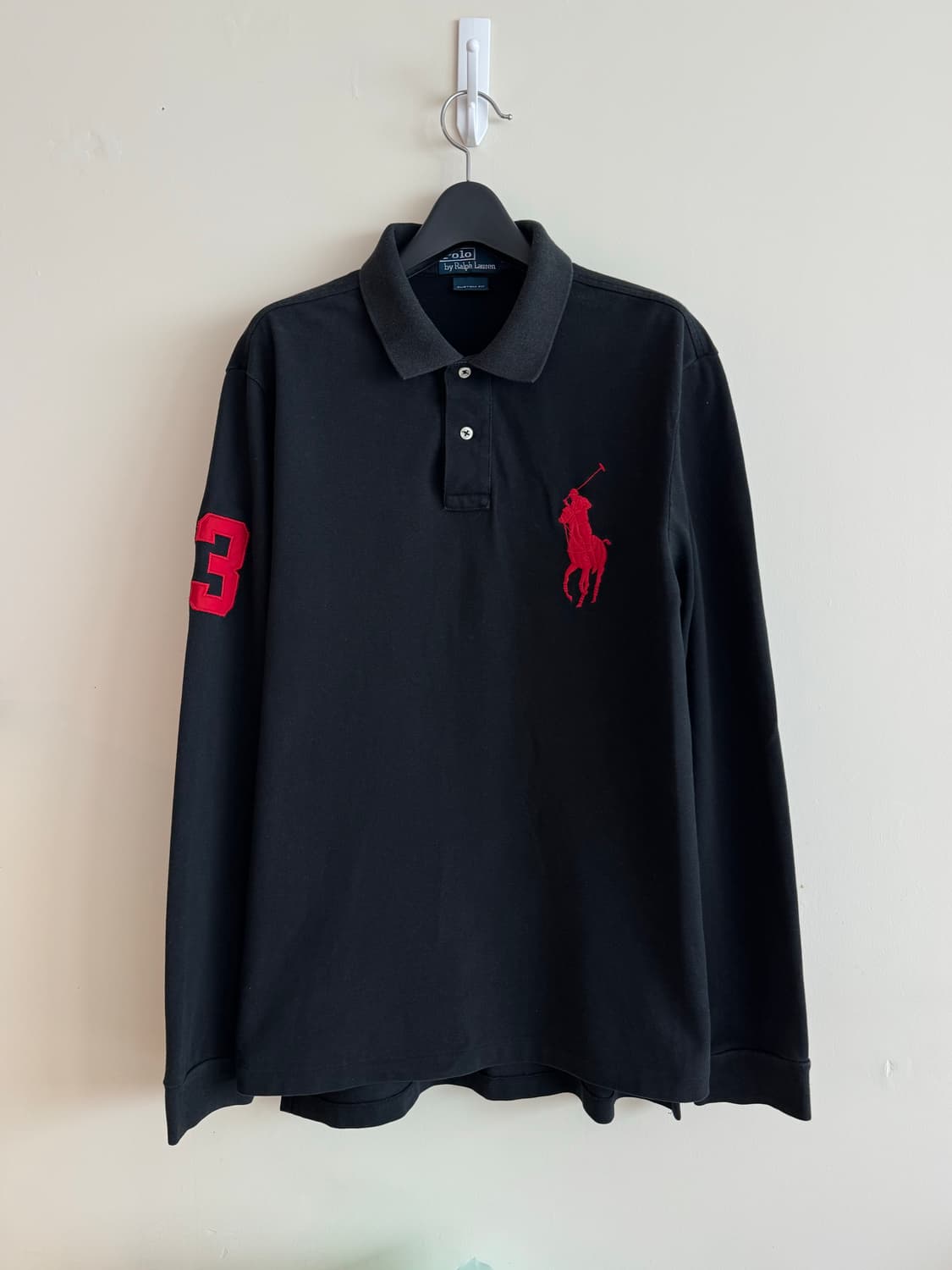 폴로 랄프로렌 빅포니  블랙 카라티 XL 상품이미지1