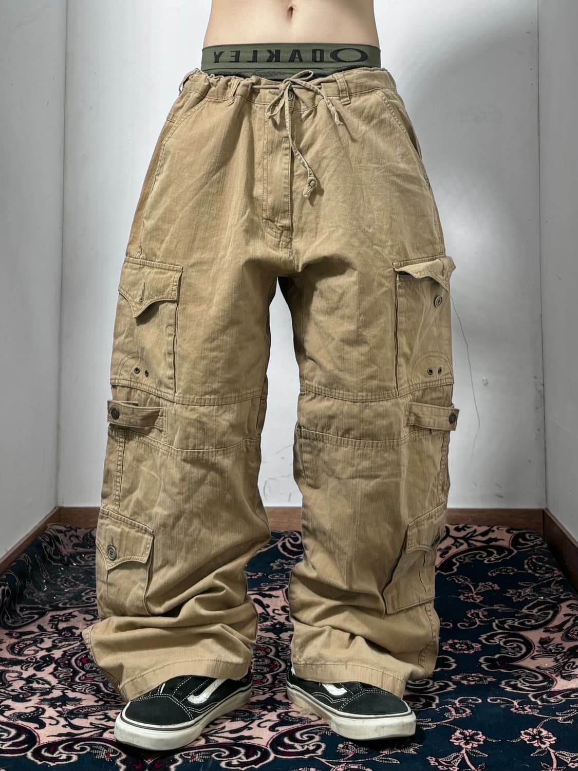 베이지 멀티포켓 카고 팬츠  상품이미지1