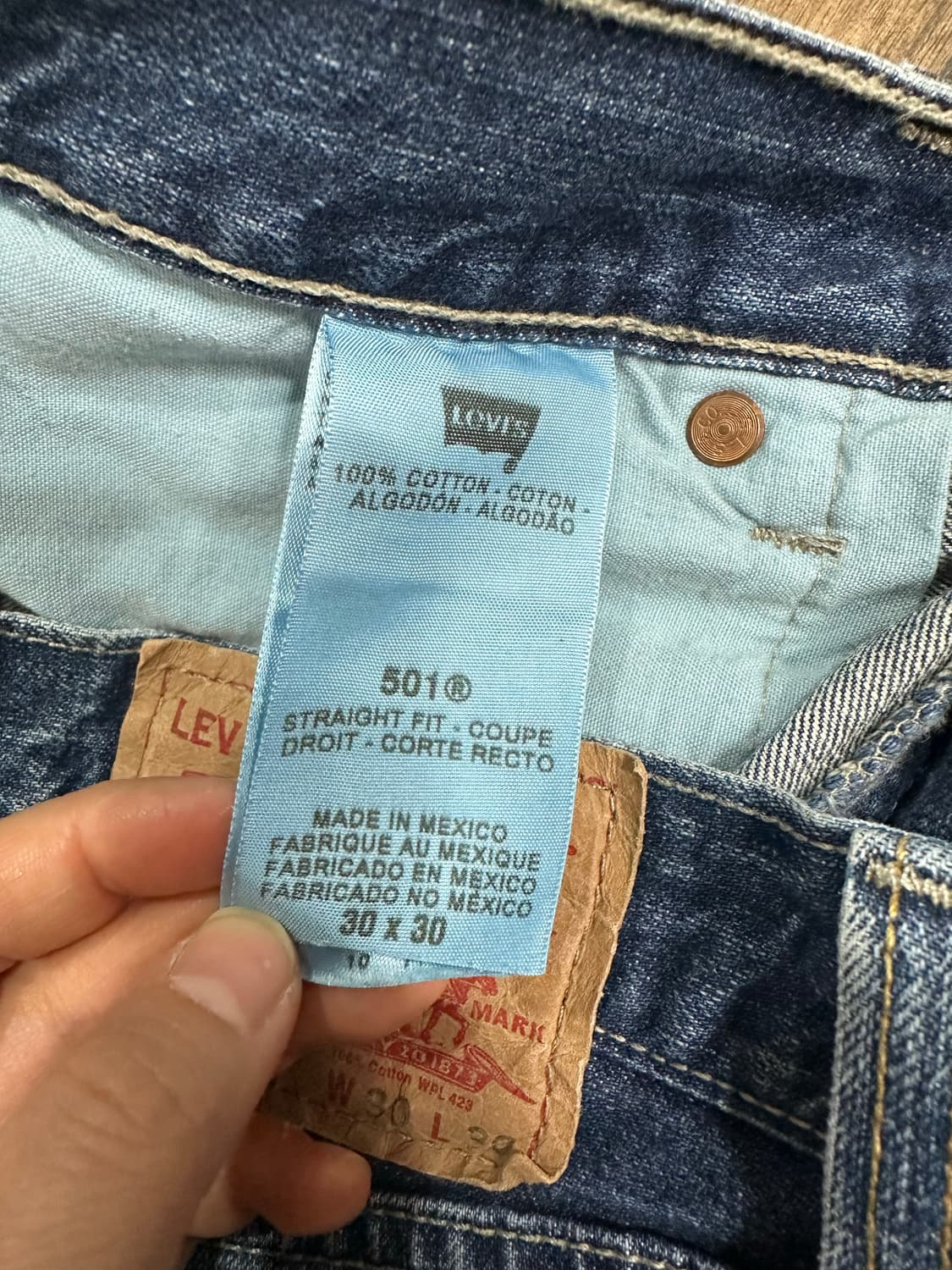 리바이스 501 스트레이트핏 데님 W30 L30 상품이미지8