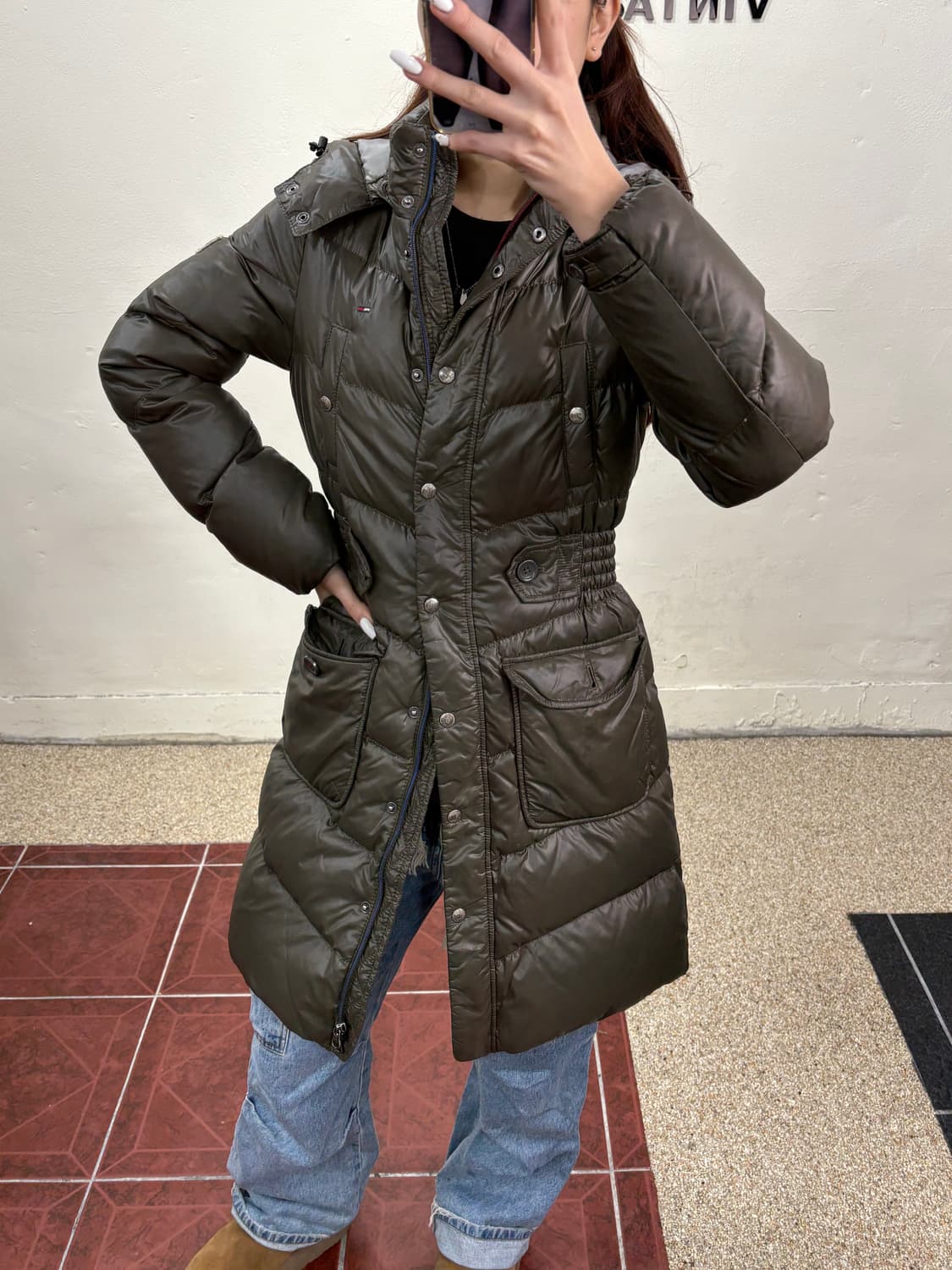 타미힐피거 다운 롱 패딩 상품이미지2