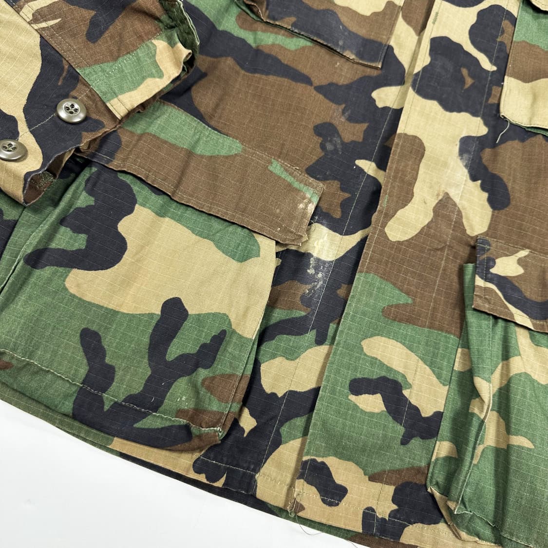 VTG 빈티지 BDU 밀리터리 카모 자켓 (실측 XL) 상품이미지3