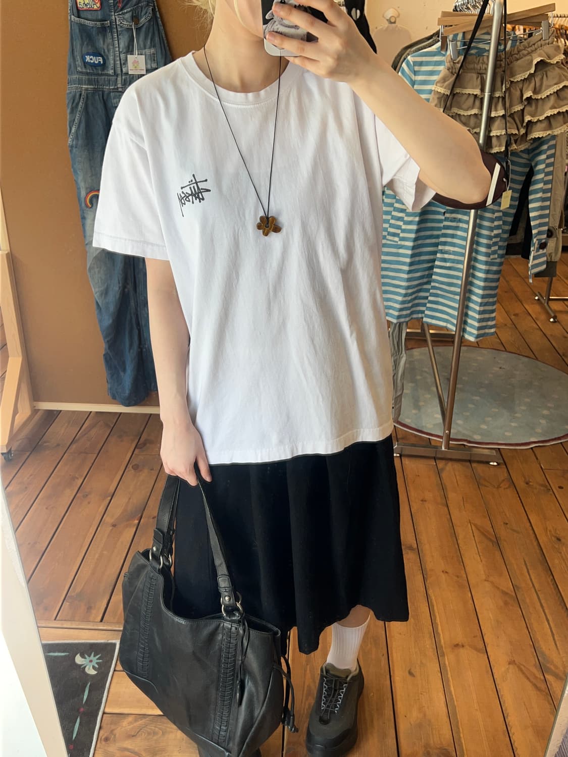 스투시 화이트 베이직 반팔  상품이미지2