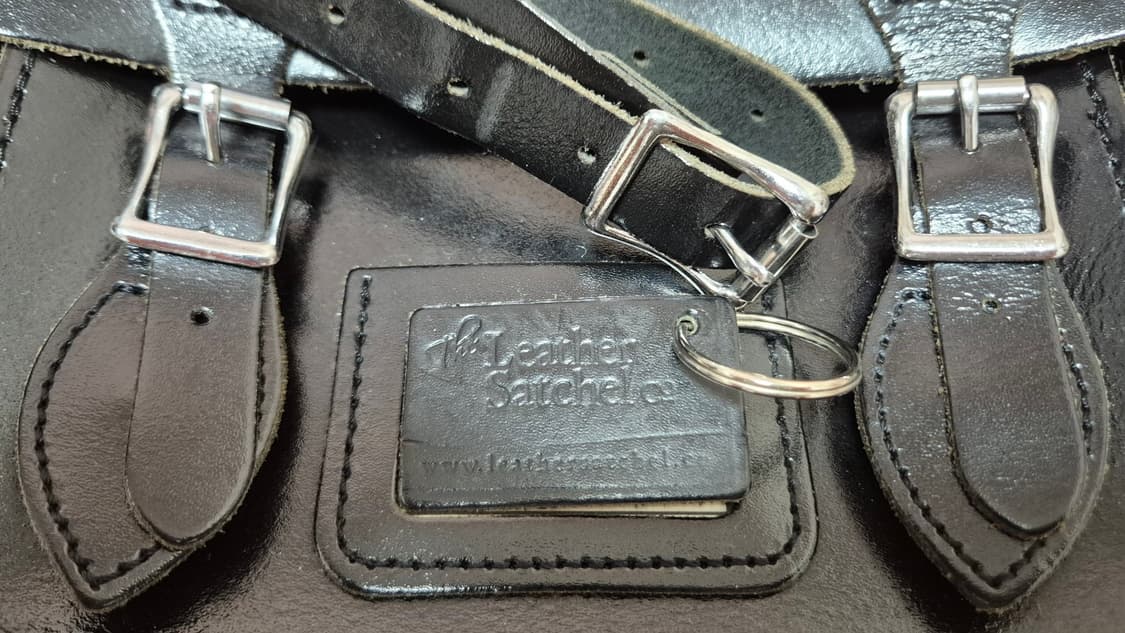 [The Leather Satchel] 더 레더 사첼백 블랙 상품이미지8