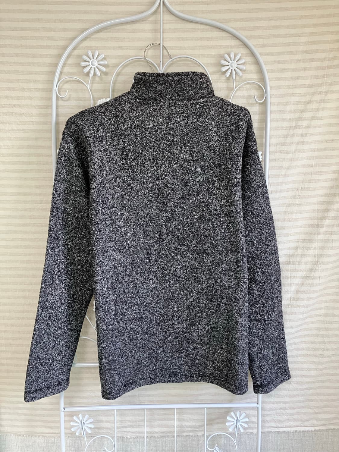 빈티지 차콜 후리스 집업 y2k 스트릿 갸루 펑키 일본빈티지508  상품이미지2