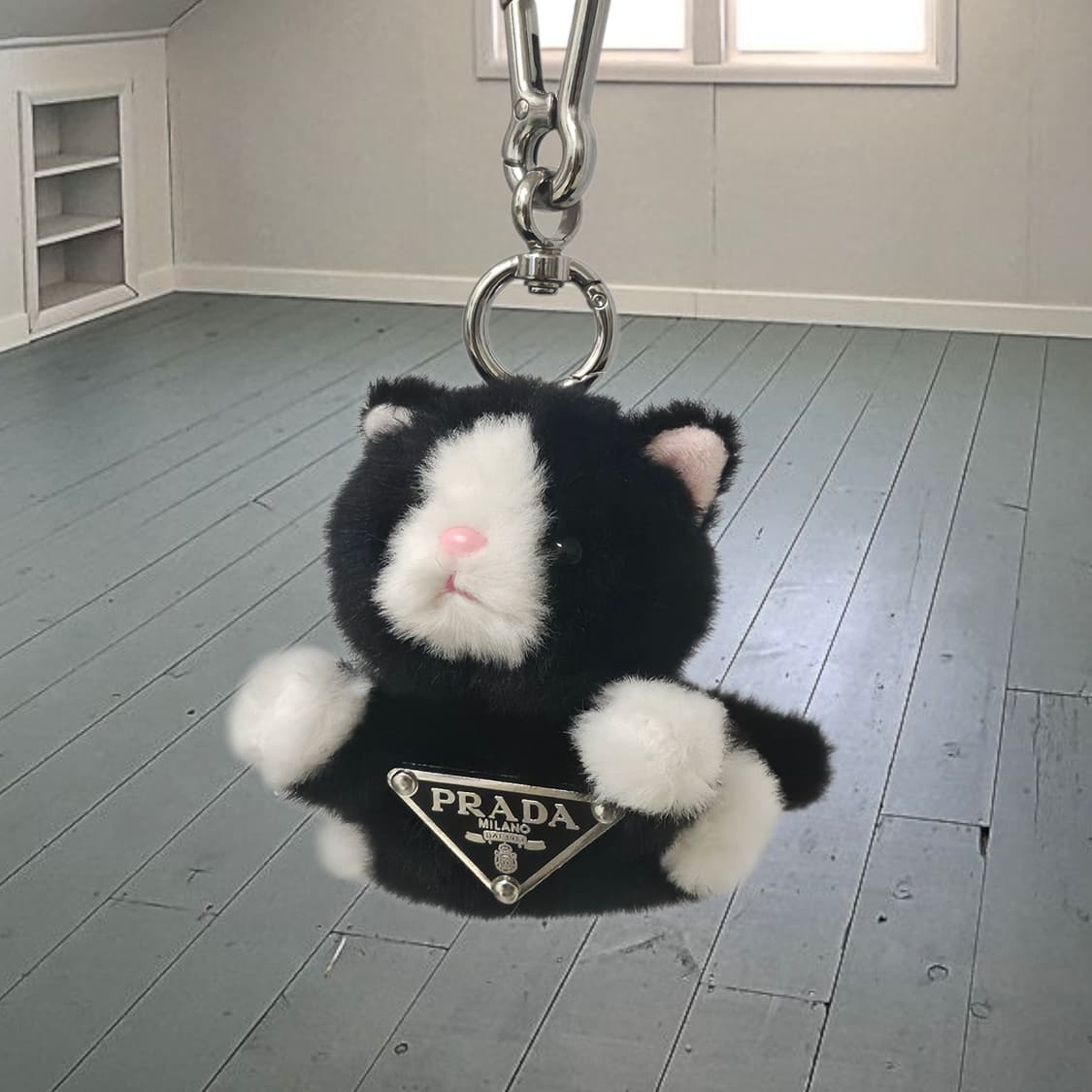 프라다 키티 빈티지 업사이클링 키체인 인형 키링 상품이미지1