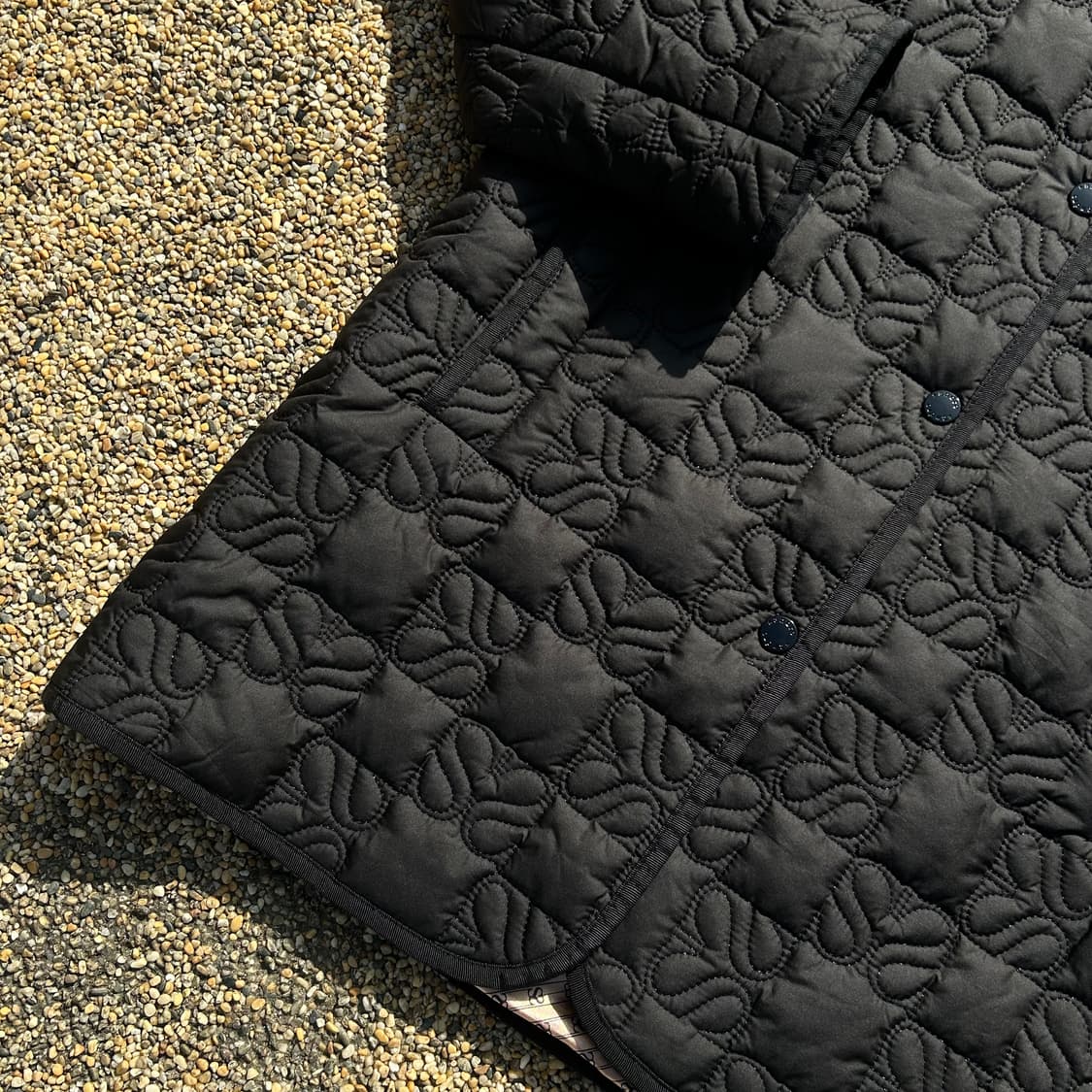 Sandro 패턴 로고 퀄팅 패딩 상품이미지3