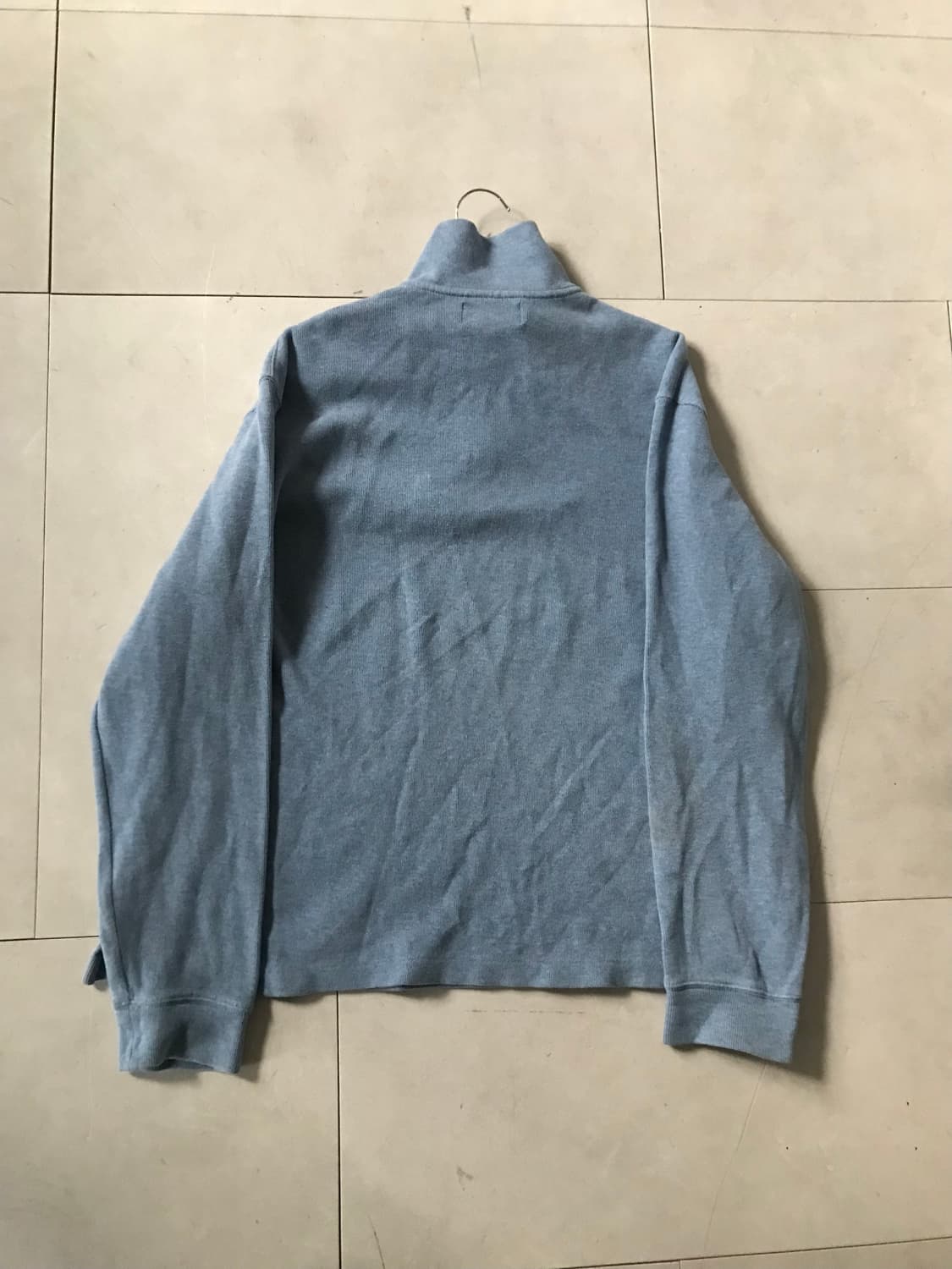 폴로 연하늘 오버핏 반집업 상품이미지10