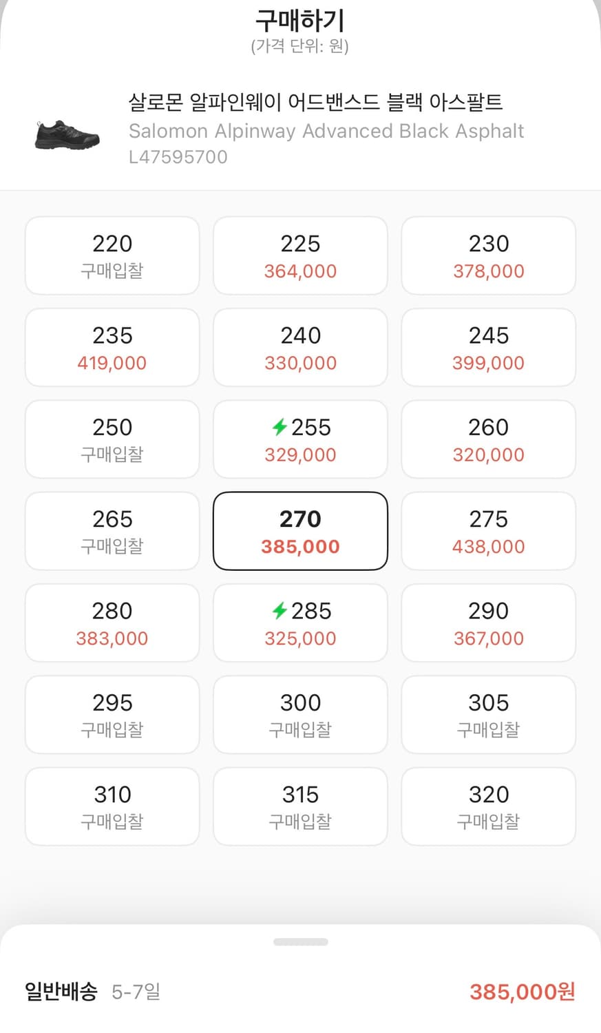 살로몬 알파인웨이 270 상품이미지2