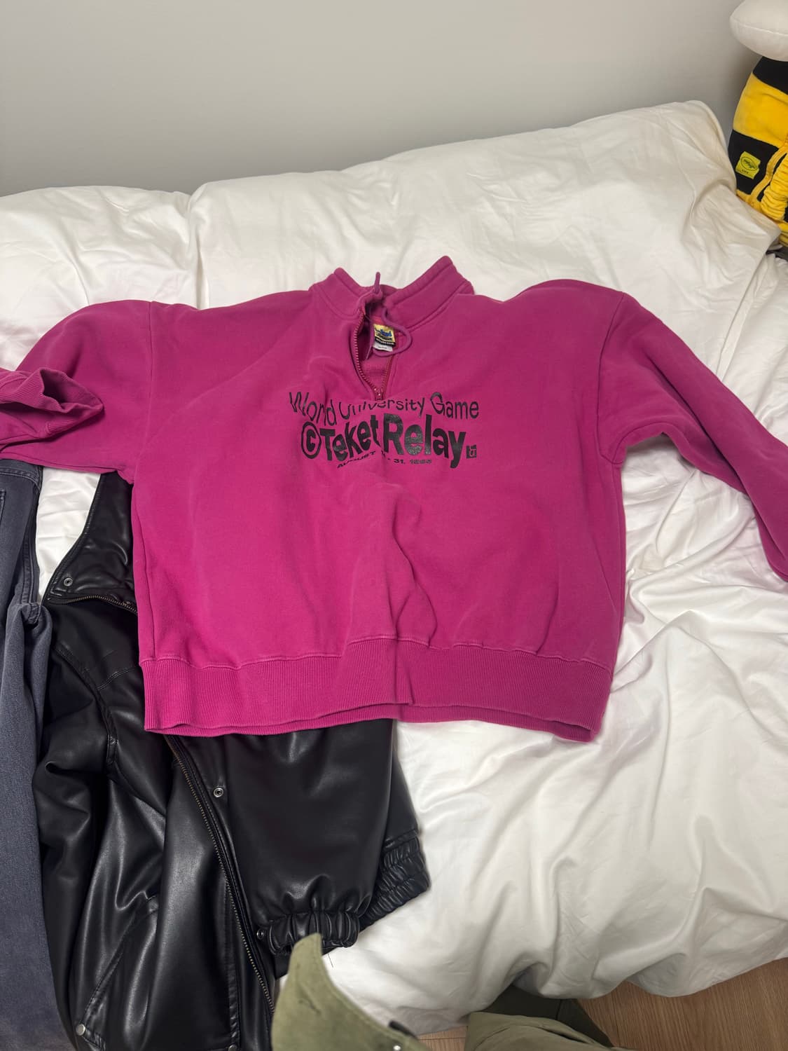 테켓 하프집업 핑크 (마젠타) M 사이즈 상품이미지2