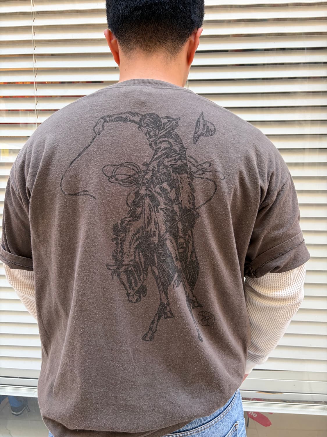 90‘s Marlboro country west cowboy T-sh 상품이미지3