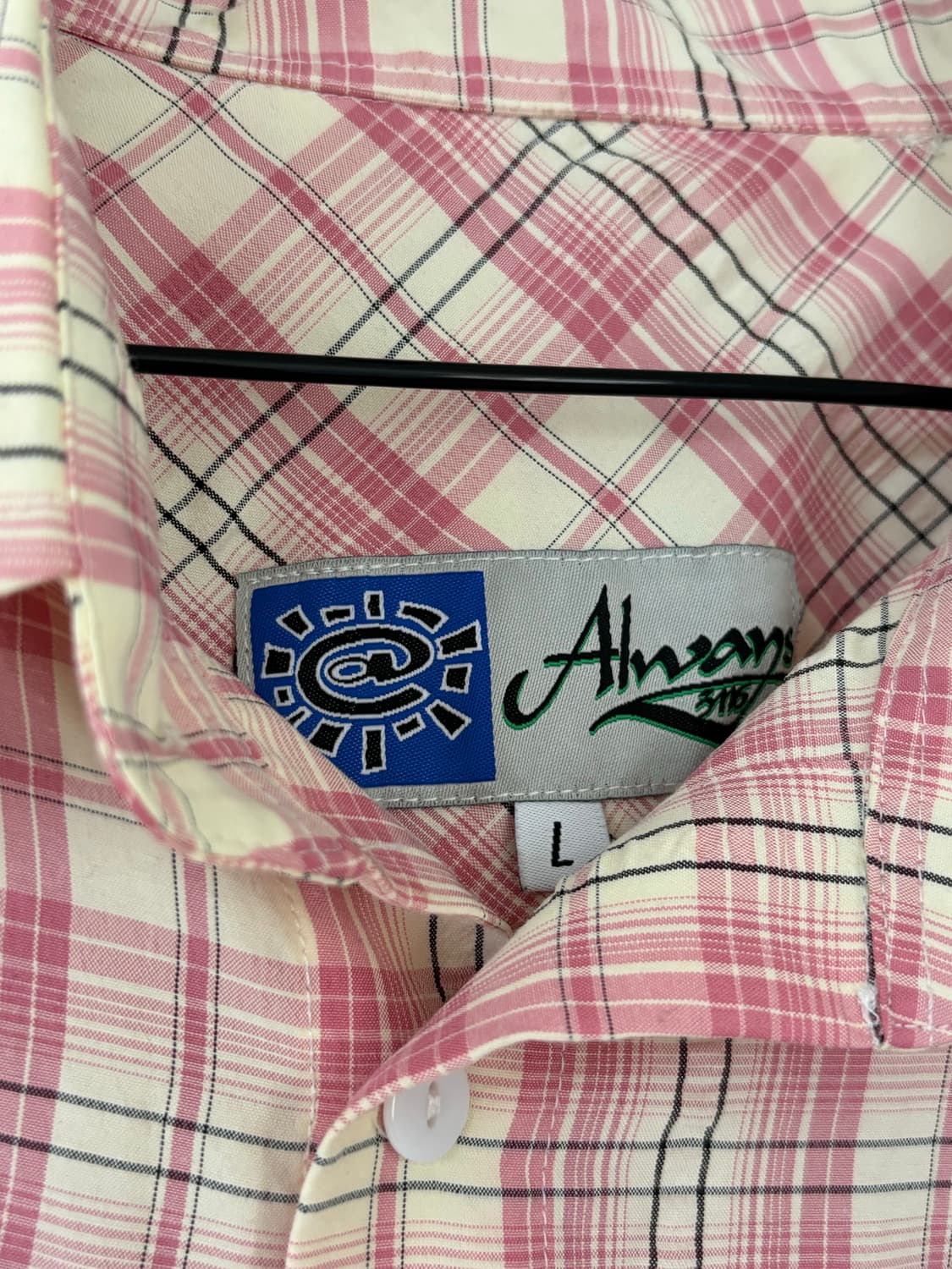 얼웨이즈 반팔 체크셔츠 상품이미지2