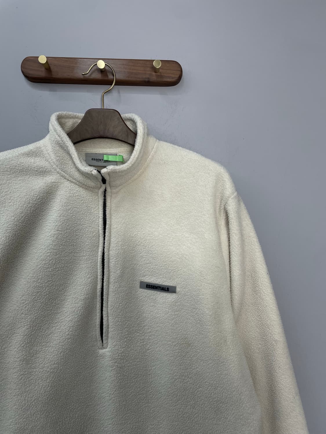 에센셜 아이보리 반집업 플리스 H1897 상품이미지3